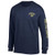Elite Fan Shop Notre Dame Fighting Irish Long Sleeve Tshirt Letterman Navy - XL