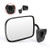 SCITOO Driver Left Side Mirror Flat Side View Mirror Fits for 1994-1996 for Dodge Van for Dodge FULLSIZE Manual Control Manual Folding 55154969 CH1320172