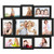 Jerry   Maggie - Photo Frame 16x19 Black Picture Frame Selfie Gallery Collage Wall Hanging for 6x4 Photo - 9 Photo Sockets - Wall Mounting Design
