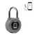 Fingerprint Bluetooth Padlock Metal Keyless Gym Lock for Portable Luggage Travel Lock Rechargeable USB Biometric Backpack Padlock and Cabinet Locker Lock for Office Drawer Suitcase Lock Grey