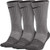 NIKE MENS 3PPK DRI FIT FLY CREW SOCKS X-Large 12-15 HeatherCloud BlakcGrey