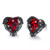 CDE Angel Wing Women Studs Earring Dark Red Crystal Heart Ocean Jewelry Earrings Hypoallergenic   Nickel Free Christmas Jewelry Gifts for Mom CDE Angel Wing Women Studs Earring Dark Red Crystal Heart Ocean Jewelry Earrings Hypoallergenic   Nickel Free Christmas Jewelry Gifts for Mom