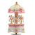 ACCOCO Carousel Music Box Luxury Color Change LED Light Luminous Rotating 3-Horse Carousel Horse Music Box Melody Carrying You from Castle in The SkyCastle in The Sky White