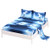 SDIII 3PC Unicorn Bedding Sheet Sets Twin Size Galaxy Bed Sheets with Flat Fitted Sheet for Boys Girls and Teens