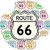 Thirstystone Route 66 Car Cupholder Coaster, 2-Pack