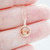 Sterling Silver November Birthstone Necklace 18