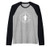 Postage Stamp Antarctica Penguin Raglan Baseball Tee