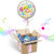 BALOONS IN THE BOX Good Luck Inflated Helium Balloon - Starburst  Customizable Greeting Card  Plays a Happy Birthday Jingle When Opened