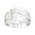 AeraVida Modern Brick Blocks of Mother of Pearl Inlay _925 Sterling Silver Ring 8