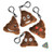 Emoji Poop Plush Key Chain Backpack Clips 2.75" - 12 Pack Assorted