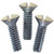 Leviton 86000-PRT 1/2-Inch Long 6-32 Thread, Oval Head Milled Slot Replacement Wallplate Screws, 10-Pack, Ivory