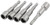 Uxcell 10mm Wide Hex Socket Magnetic Nut Driver Screwdriver Bit, Gray, 5-Piece