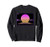 Retro 80s Digital Retrowave  Synthwave Outrun Sunset Grid Sweatshirt