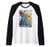 DC Comics Superman Starry Night Style Portrait Raglan Baseball Tee