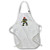 3dRose apr-44807-1 Fireman in Gear with Firehose Full Length Apron with Pockets 22 by 30 White