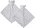 Angel Dear Cuddle Twins Blankie, Grey Elephant