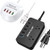 USB Charger Hub with Quick Charge 3_0 JACKYLED 4 USB Ports Portable Fast Charging Station for Multiple Devices and Portable Power Strip with a Quick Charge 3_0 USB Port and Dual AC Outlets