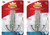 Command Large Double Bath Hook Satin Nickel 2-Hooks 2-Large Water-Resistant Strips
