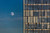 Moon and glass building Reykjavik Iceland Poster Print 36 x 12
