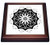 3dRose Pink Sleep Mandala Trivet with Ceramic Tile 8 by 8 Brown