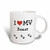 3dRose 183661_3"I"I Love My - Boxer" Magic Transforming Mug 11 oz Black/White