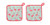 Now Designs Basic Potholders, Set of Two, Flamingos