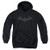 Batman DC Comics Hush Bat Logo Grey on Black Big Boys Youth Pull-Over Hoodie