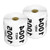 2000 Labels - Reverse Number Stickers 1001-2000 Consecutive Numbers Labels for Inventory 4 x 2 inch  2 RollsWhite