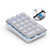 MQUPIN Numeric KeypadMechanical Number PadMechanical USB Wired Numeric Keypad with White Backlit 21-Key Numpad for Laptop Desktop Computer PC Blue Switch
