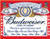 Budwiser Label Tin Sign 16 x 13in Budwiser Label Tin Sign 16 x 13in