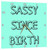 3dRose Sassy Since Birth Black Lettering on Teal Background - Wall Clock, 10 by 10-Inch (DPP_201902_1)