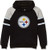 Outerstuff NFL Boys Youth 8-20 Team Color Primary Logo Linebacker Raglan Pullover Fleece Hoodie Sweatshirt Pittsburgh Steelers Youth Small 8