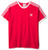 adidas Originals mens 3-Stripes Tee ScarletRed Large