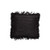 Creative Co-op Square Black Fringe Jute Pillow