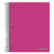 Oxford 5-Subject Poly Notebook, 8-1/2" x 10-1/2", Wide Rule, 200 Sheets, 5 Poly Divider Pockets (10587)