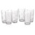 CreativeWare CH766CLR 6 Piece Tumbler Set, 24 Ounce 6, Clear