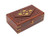 Diwali Gifts Hand Carved Decorative Wooden Jewelry Trinket Holder Organizer Keepsake Storage Box Chest with Brass Inlay