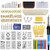 133pcs Wood Burning Kit with Adjustable Temperature Soldering Pyrography Wood Burning Pen EmbossingCarvingSoldering Tips
