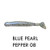 Big Bite Baits PT32508 Paddle Tail Grub Blue Pearl Pepper, 3.25"