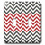 3dRose lsp_210751_2 Red, White, and Charcoal Black Chevron Stripes Double Toggle Switch Multicolor