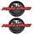 2 Pack Red 6_0L Power Stroke Super Duty Side Fender Emblems Badge Powerstroke 3D Logo Replacement for F250 F350