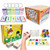 Sight Words Flash Cards 520 Word Set   Alphabet and Number Flash Cards with Wooden Tile Bundle For Kids - Educational ABC Letter Learning - Homeschool Kindergarten Preschool Activities Toddlers
