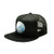 Mato Trucker Hat Snapback Happy Camper Flat Brim Mesh Baseball Cap Black