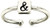 Alex and Ani Womens Ampersand Adjustable Ring Sterling Silver