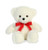 Aurora World Off White Love Bear Plush Animal, Multicolor, 11.5"