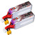 2 Pack - GNB 650mAh 4s 15_2v 60c Lipo Battery with XT30 FPV Plug for RC Racing Drone