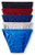 Jockey Life 5-Pack Mens Solid Colors Assorted String Bikini Briefs Small
