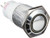 Uxcell 24V 3A LED SPDT Latching Stainless Steel Push Button Switch, 16mm