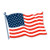 Beistle 55845-18 24-Pack American Flag Cutouts, 18-Inch