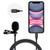 Movo iLav-L Digital Lavalier Omnidirectional Clip on Microphone with MFi Certified Lightning Connector Compatible with iPhone iPad iPod iOS Smartphones and Tablets 20-Foot Cord